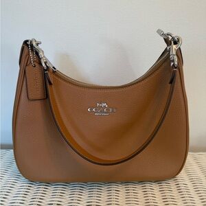 Coach Outlet Teri Hobo Shoulder Bag in Silver/Light Saddle